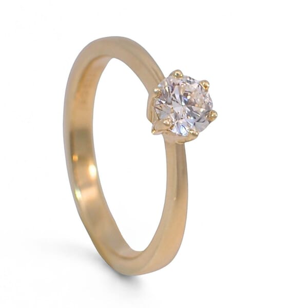 Diamantring forlovelsesring Frøya 0,50 ct River (D)-Si1 - 3106050